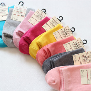 socks women cotton socks candy color women  solid color  fashion socks