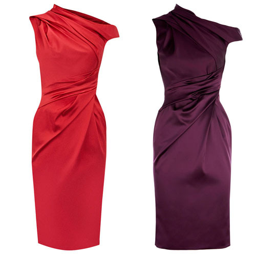 Solid color satin irregular strapless tuck slim formal dress one-piece dress banquet dress