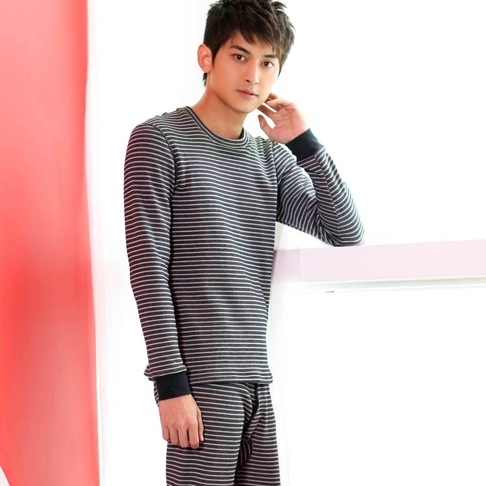 Song arrail stripe thermal underwear long johns long johns thickening male winter thermal clothing set