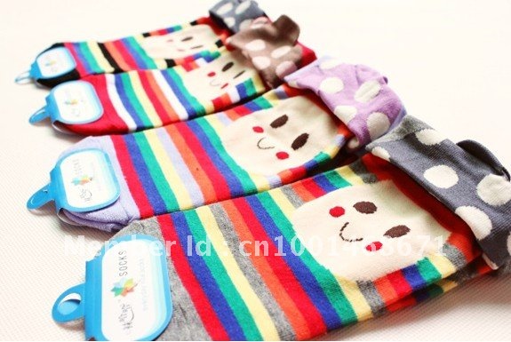 South Korea lovely mushroom head lovely smiling face cartoon socks cotton two wear female socks