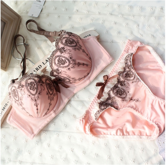 [SPBL-029]Noble ladies lace embroideries flowers BRA set