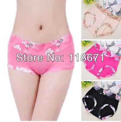 Special lace bamboo fiber size underwear female comfortable underpants