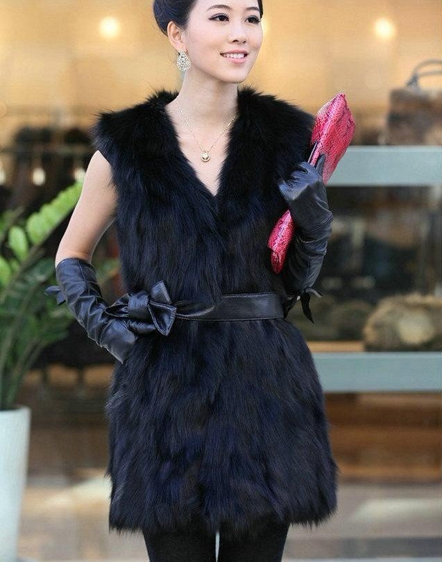 Special spring imitation rabbit Fox Fur Coat Jacket New European and American fan in the long fur fur vest