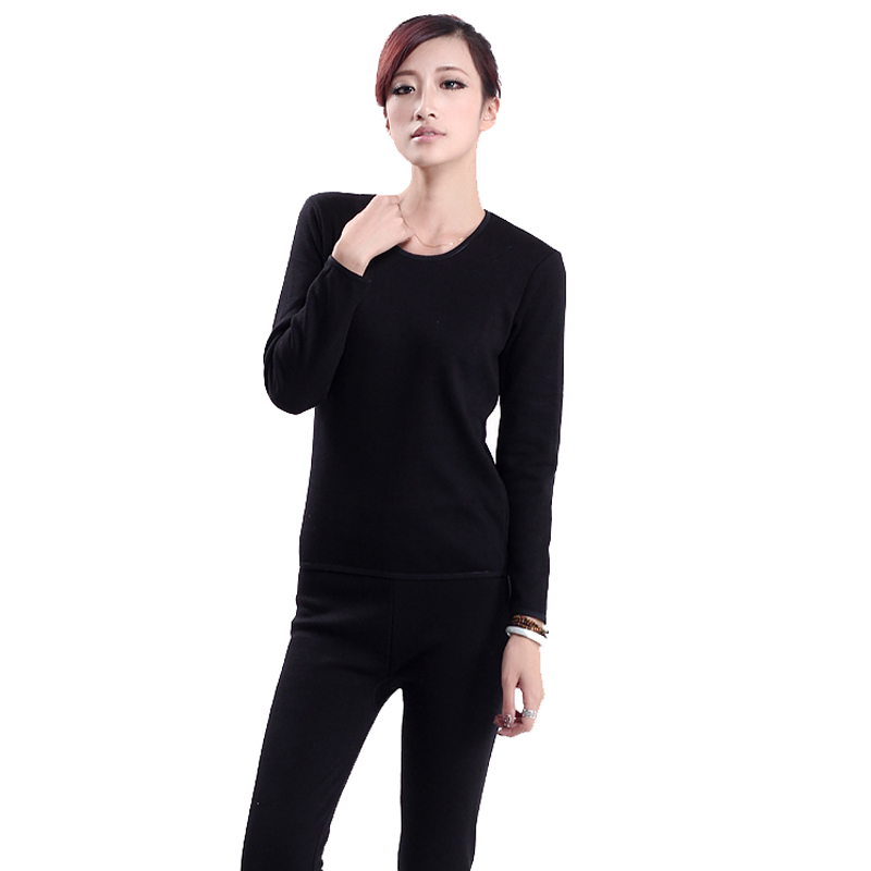 Splendid women's thermal underwear thickening kneepad thermal clothing set