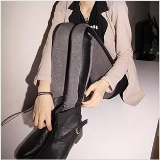 Spring 2012 fashion PU faux leather legging female cotton patchwork ankle length trousers