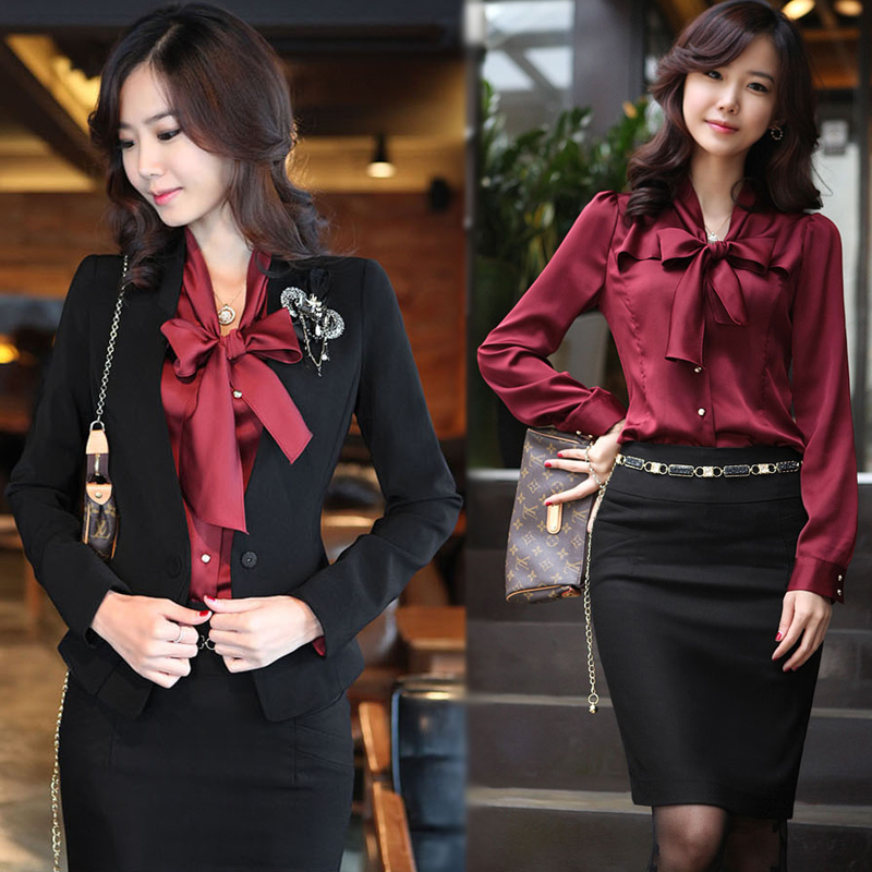 Spring 2012 women's slim ol career dresses blazer shirt bust skirt piece set