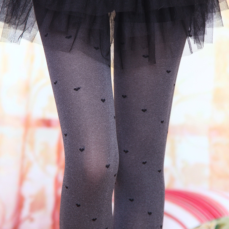 Spring 2013 new tights grey black leggings velvet leggings fashion woman love peach heart joker Many optional