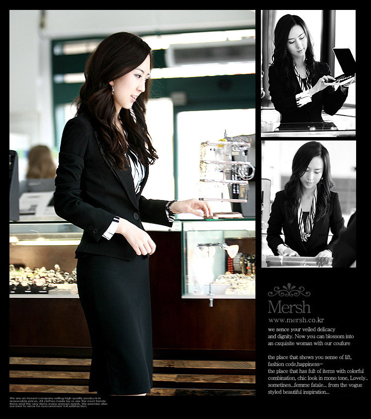 Spring 2013 women's professional set black blazer ol tailored skirt bust skirt dress uniform