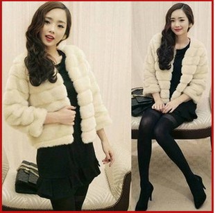 Spring and autumn fur coat layers of cake outerwear plush women's coat