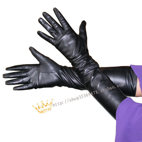 Spring and autumn high quality lambling long gloves - women's long genuine leather gloves fashion - ruslana korshunova edition