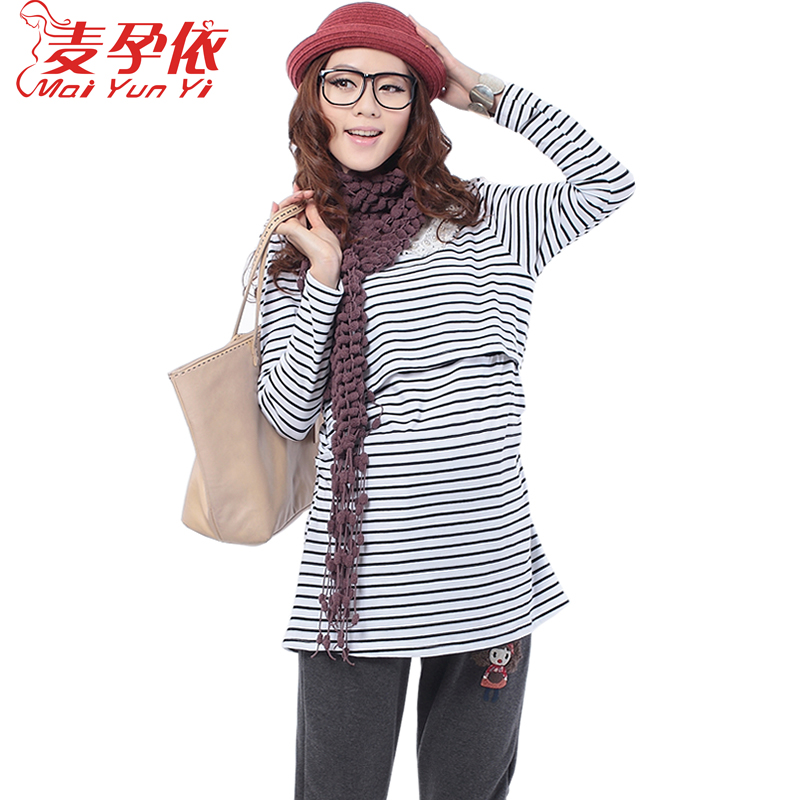 Spring and autumn maternity clothing maternity top nursing t-shirt 2013 spring