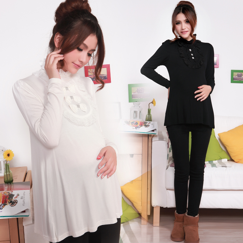 Spring and autumn maternity clothing top maternity basic shirt 2013 autumn t-shirt female long-sleeve loose t-shirt