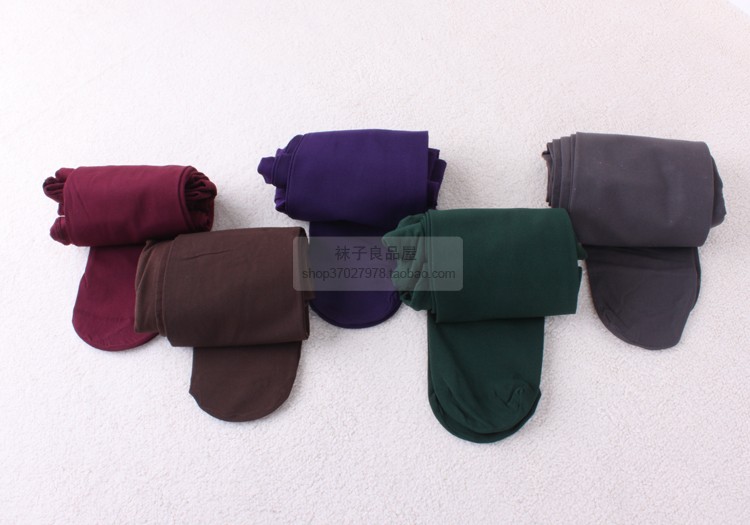 Spring and autumn multicolour velvet 120d maternity pantyhose socks mid waist