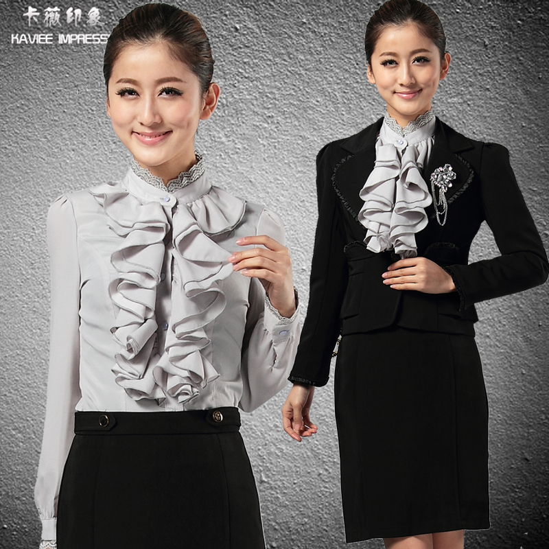 Spring and autumn ol work wear women's set women's fashion formal suit skirt quality work wear tooling