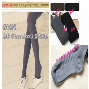 Spring and autumn thickening maternity clothing maternity pantyhose socks solid color vertical stripe