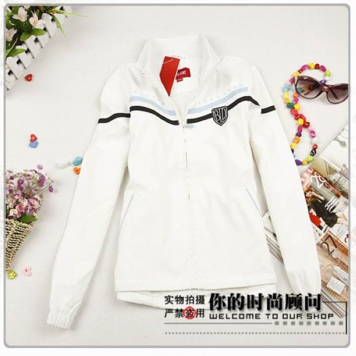 Spring and autumn vivi magazine women's sports casual stand collar jacket cardigan casual outerwear