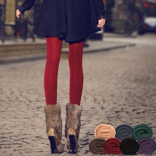 Spring and autumn Women candy color step foot 80d ultra-thin velvet pantyhose legging stockings socks