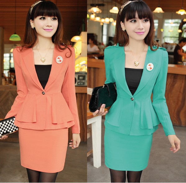 Spring and autumn women's elegant autumn set piece set spaghetti strap long-sleeve blazer slim hip short skirt  048