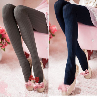 Spring and autumn Women velvet legging pantyhose vertical stripe twisted thick wire socks