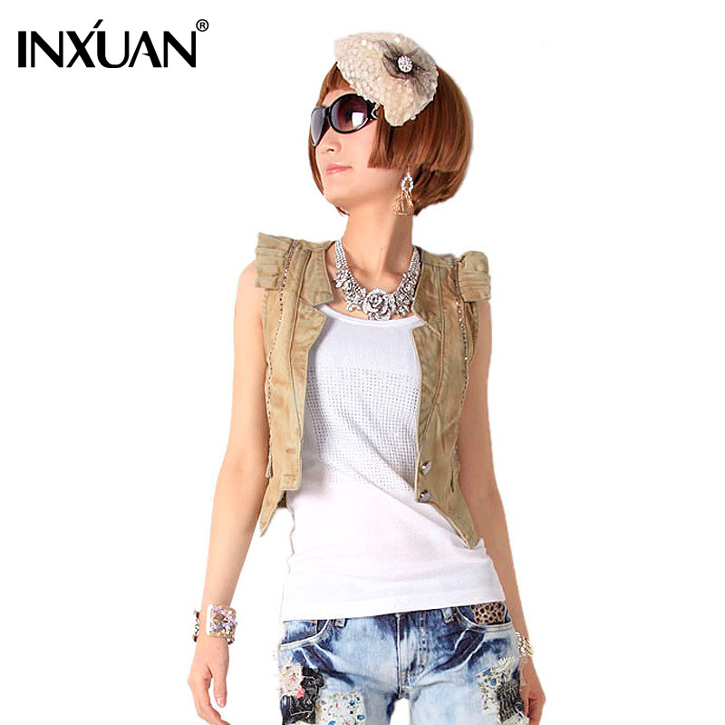 Spring and summer denim vest female fashion denim vest Women coat