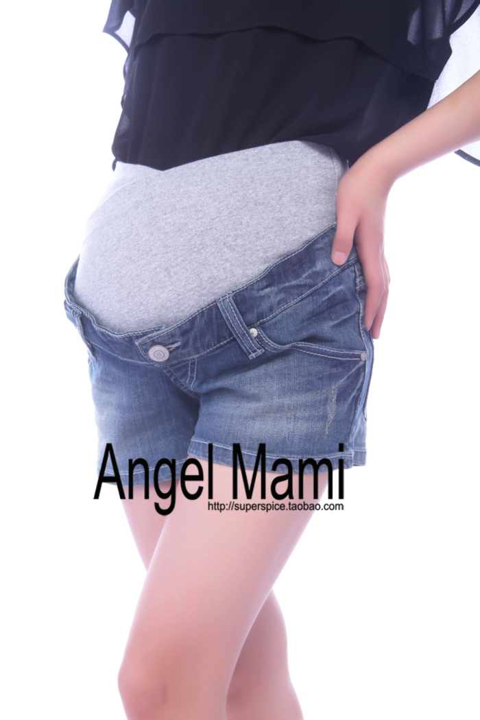 Spring and summer maternity clothing maternity pants denim shorts maternity belly pants maternity denim shorts