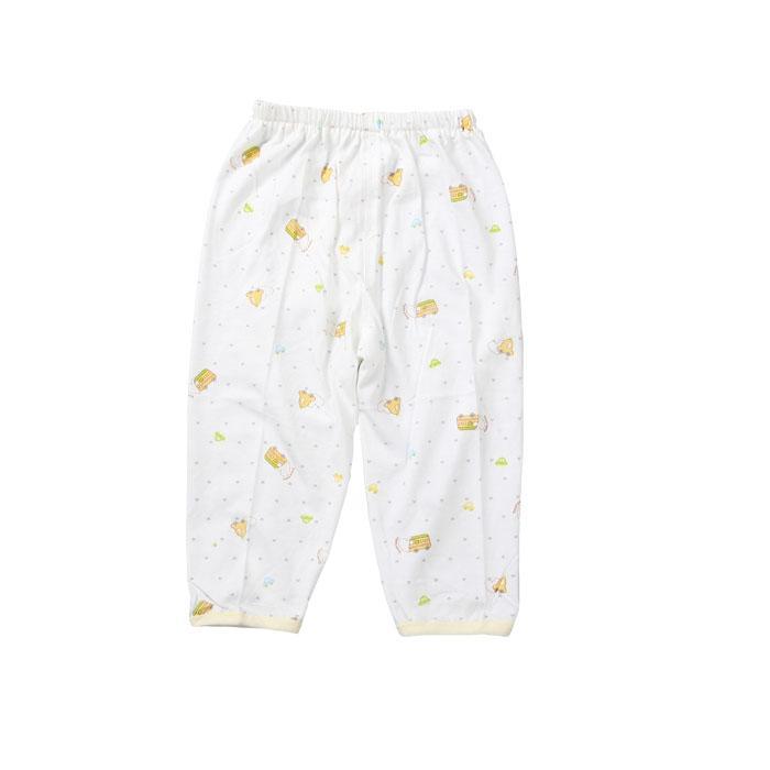 Spring and summer single face cloth print baby clothes male dual pants underwear trousers openable-crotch long johns