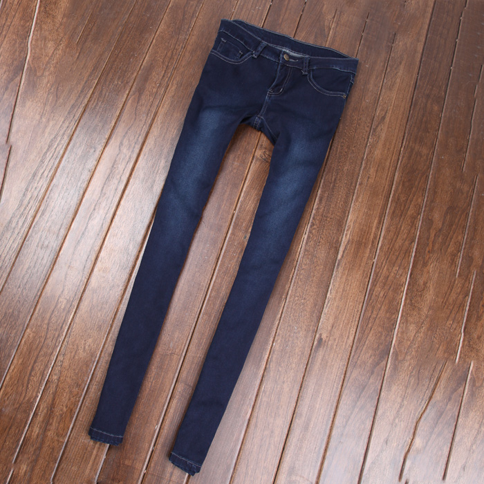 Spring jeans female skinny pants mid waist tight elastic pencil pants yesmiss LJ