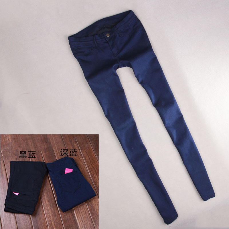 Spring jeans female skinny pants tight elastic basic pencil pants LJ