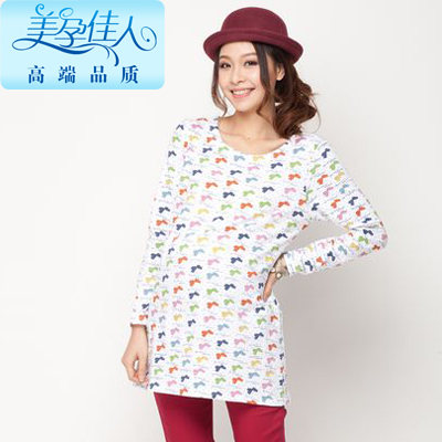 Spring maternity top fashion long-sleeve basic 1372 maternity shirt