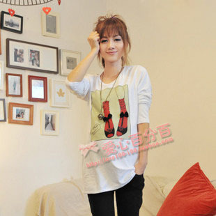 Spring new arrival maternity clothing maternity t-shirt maternity long-sleeve outerwear three-dimensional bow tx118