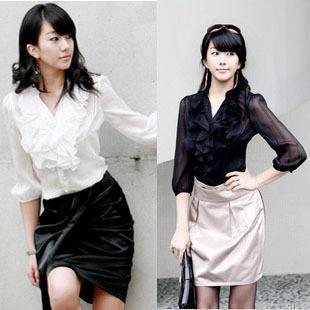 Spring professional 2013 elegant set piece set chiffon shirt top bag skirt small vest