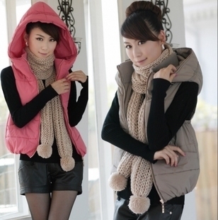 Spring small vest female outerwear fashion women's female vest two ways vest autumn cotton vest winter