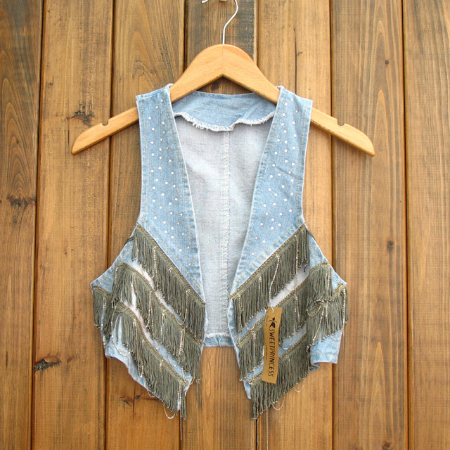 Spring spring and autumn casual women's vest vest coat denim vest Women fashion