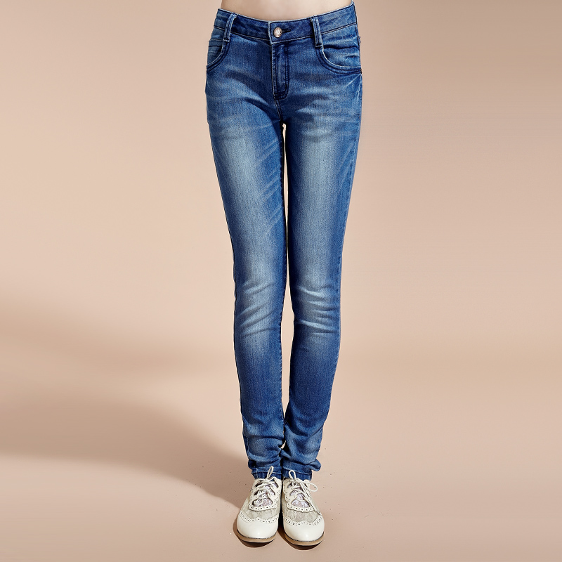 Spring TONLION jeans female women's skinny pants