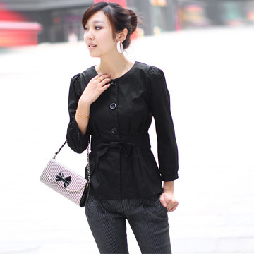 Spring women's elegant 9 points sleeve outerwear