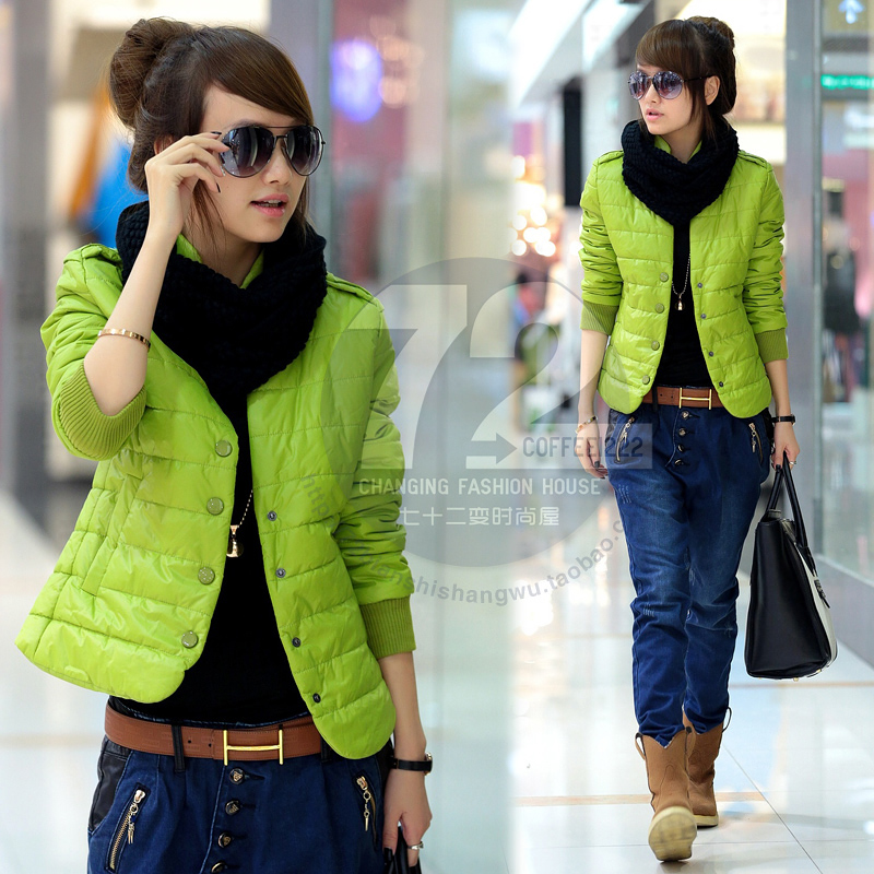 Ss m196  winter muffler scarf thickening long-sleeve wadded jacket cotton-padded jacket outerwear