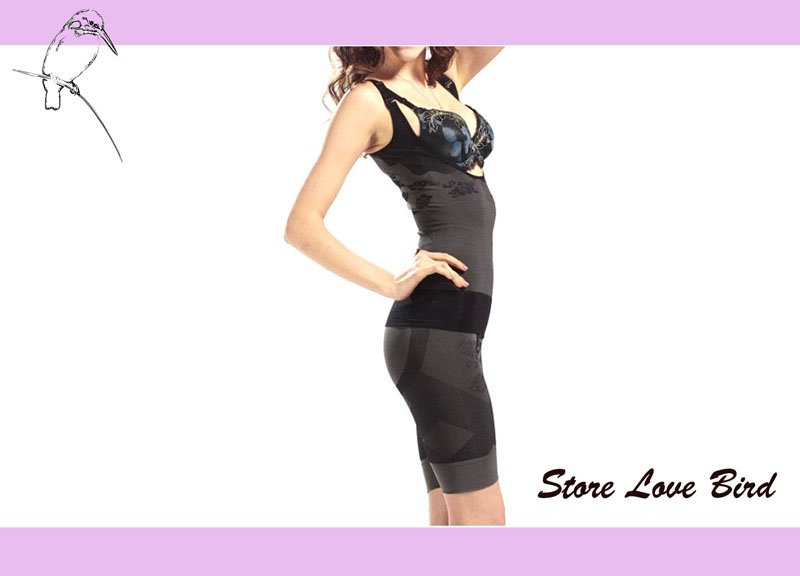 SS001 Free Shipping Sexy Black Seamless Body Shaper  Shapewear