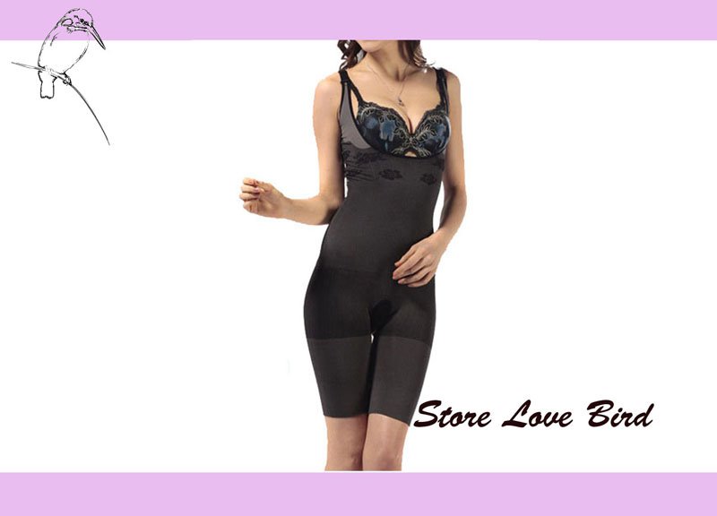 SS004 Free Shipping Sexy Black Bamboo Seamless Body Shaper  woman underwear  as seen on tv