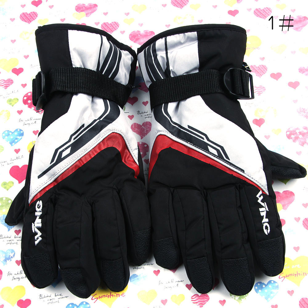 Sst057 winter thermal outdoor love leather gloves male women's thickening electric bicycle gloves