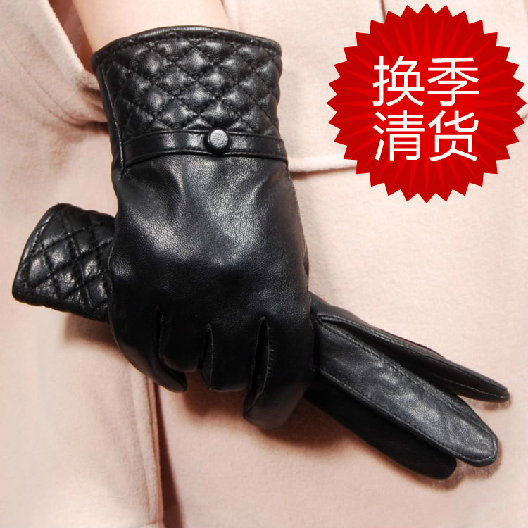 Star Foreign Trade Embroidered usuginu repair lining genuine leather sheepskin gloves women's autumn and winter leather gloves