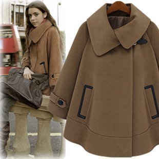 Star vintage fashion cashmere cloak outerwear overcoat