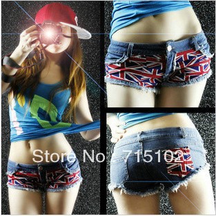 Steel pipe nightclub jazz hipster flag shorts new