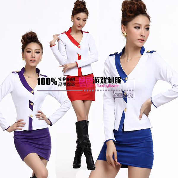 Stewardess clothing ktv princess clothes sauna clothes uniform