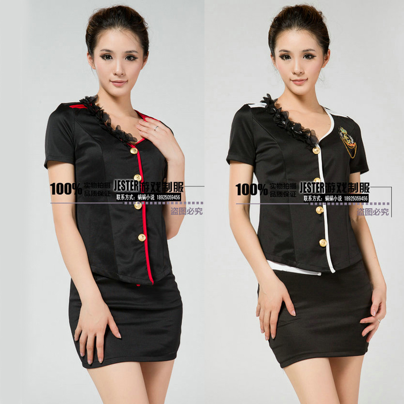 Stewardess clothing ktv work wear stewardess loading the sauna suit technicalness service uniform