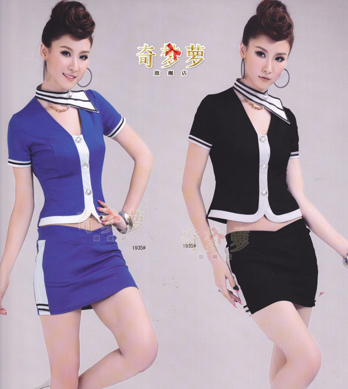 Stewardess uniforms set work wear summer female work wear sauna, clothes