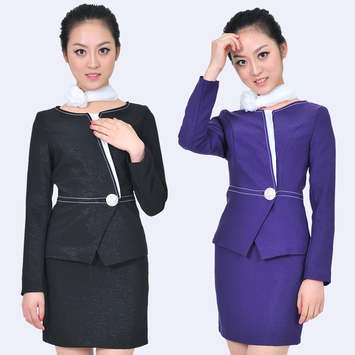 Stewardess uniforms work wear set front desk work wear women 2013