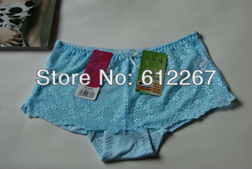 stock 6 pcs/lot mix colors availablebamboo fiber lady panties soft women leopard panties 4 color free shipping