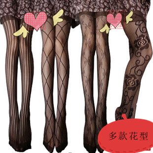 Stockings socks sexy personality jacquard cutout fishnet stockings net socks mesh pantyhose decorative pattern free shipping