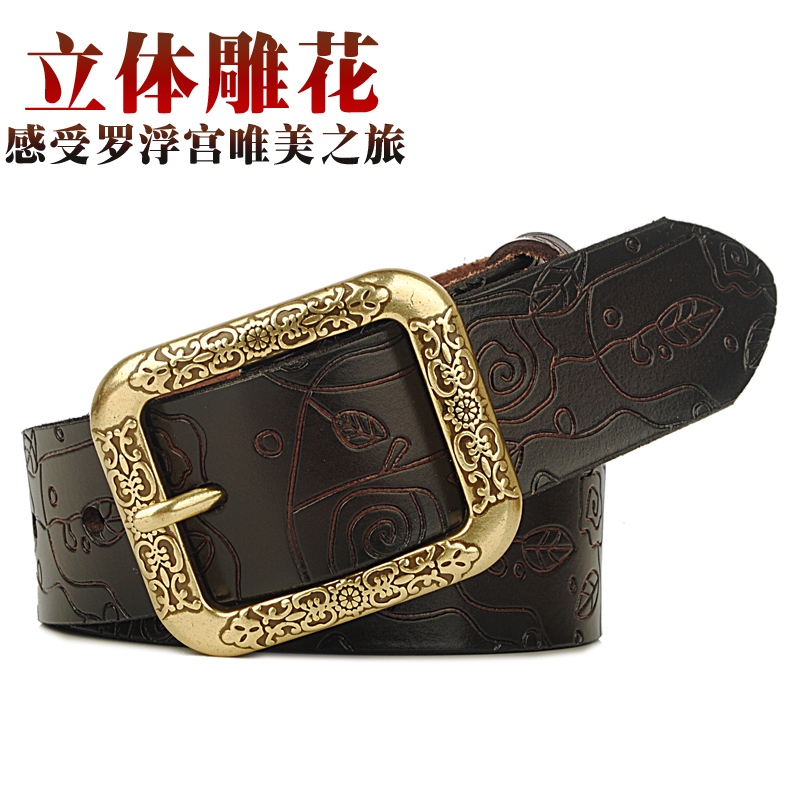 Strap female vintage women's genuine leather belt female women's strap female fashion all-match cowhide casual pants belt