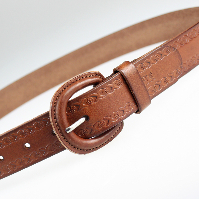 Strap genuine leather women's Women first layer of cowhide fashion all-match anti-allergic belt